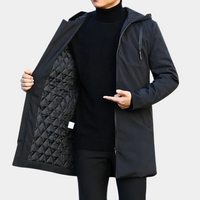 Elegante Regenjacke für Herren | Winter – Schwarz