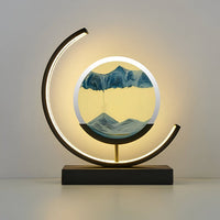 GlowSand | Dimmable LED Sand Lampe mit Touch-Control für sommerliche Beleuchtung – Blau