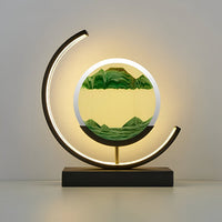 GlowSand | Dimmable LED Sand Lampe mit Touch-Control für sommerliche Beleuchtung – Grün
