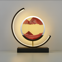 GlowSand | Dimmable LED Sand Lampe mit Touch-Control für sommerliche Beleuchtung – Rot
