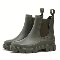 Trendige wasserdichte Regenstiefel – Grün