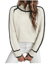 Johanna | Kuscheliger Rollkragen Pullover – Weiß