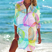 Ada - Classique Hemdkleid – Regenbogen-Muschel
