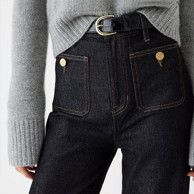 Ausgestellte Schlaghose Damen Jeans