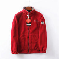 Winddichte & atmungsaktive Herren-Fleecejacke – Rot