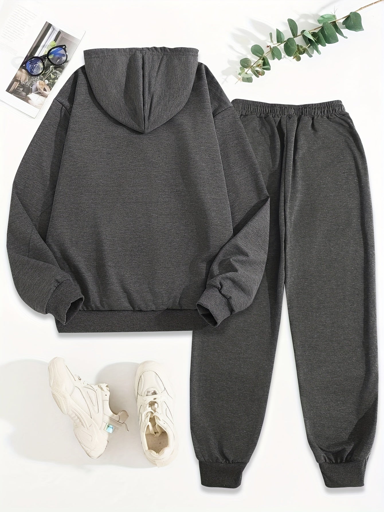 Bequemer Damen-Trainingsanzug mit Kapuze für Herbst und Winter