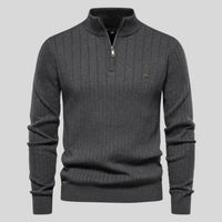 Hochwertiger Herren Komfort-Pullover – Grau