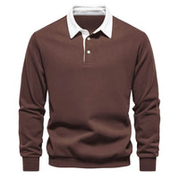 Herren Langarm Pullover – Braun