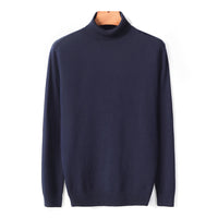 Warmer Herren Rollkragenpullover aus Merinowolle | Weich & Elegant – Marine