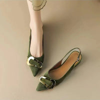 Elegante Damen Ballerinas – Grün