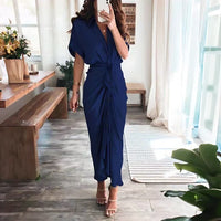 Zenieth | Damen Stilvolles Kleid – Dunkelblau
