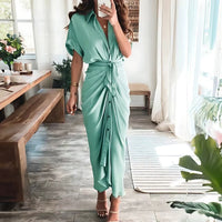 Zenieth | Damen Stilvolles Kleid – Grün