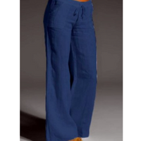 Eudora | Damen Hose mit weitem Bein – Blau