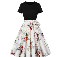 Nerys | Jahrgang Pünktchenkleid Für Damen – Weiß