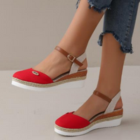 Zabine | Damen Elegante Sandalen – Rot