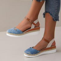 Zabine | Damen Elegante Sandalen – Hellblau