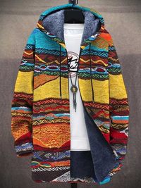 Liam | Retro Hoodie mit 3D-Druck – Mehrfarbig