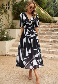 Anna - Elegantes Kleid für Frauen – Schwarz