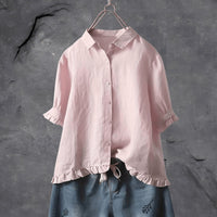 BÜSRA - ELEGANTES UND RAFFINIERTES HEMD – Rosa