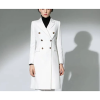 Warmer Wintermantel für Damen | Lang – Weiß