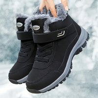 Winterschuhe Unisex Stiefel | Knöchelhoch mit Riemenverschluss – Schwarz