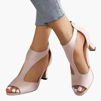 Heidrun™ | Elegante und bequeme Sandalen mit Absatz – Beige