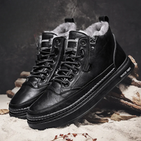 Bryson | Winterstiefel aus Leder – Schwarz