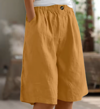 Carmella – Lockere Shorts für die Freizeit – Gelb