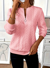 Louane – Chicer und eleganter Strickpullover – Rosa