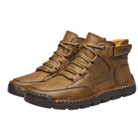 Winterschuhe Herren | Gefütterte Schnürstiefel Knöchelhoch – Khaki