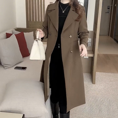 Nathalie - Gemütlicher Woll-Trenchcoat