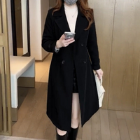 Emma | Eleganter Trenchmantel – Schwarz
