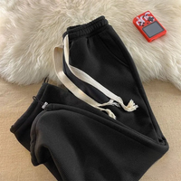 Aria Fleece-Lined Lounge Pants – Schwarz