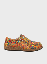 Damen-Schuhe im Vintage-Stil mit farbenfrohem Paisley-Muster – Bunt