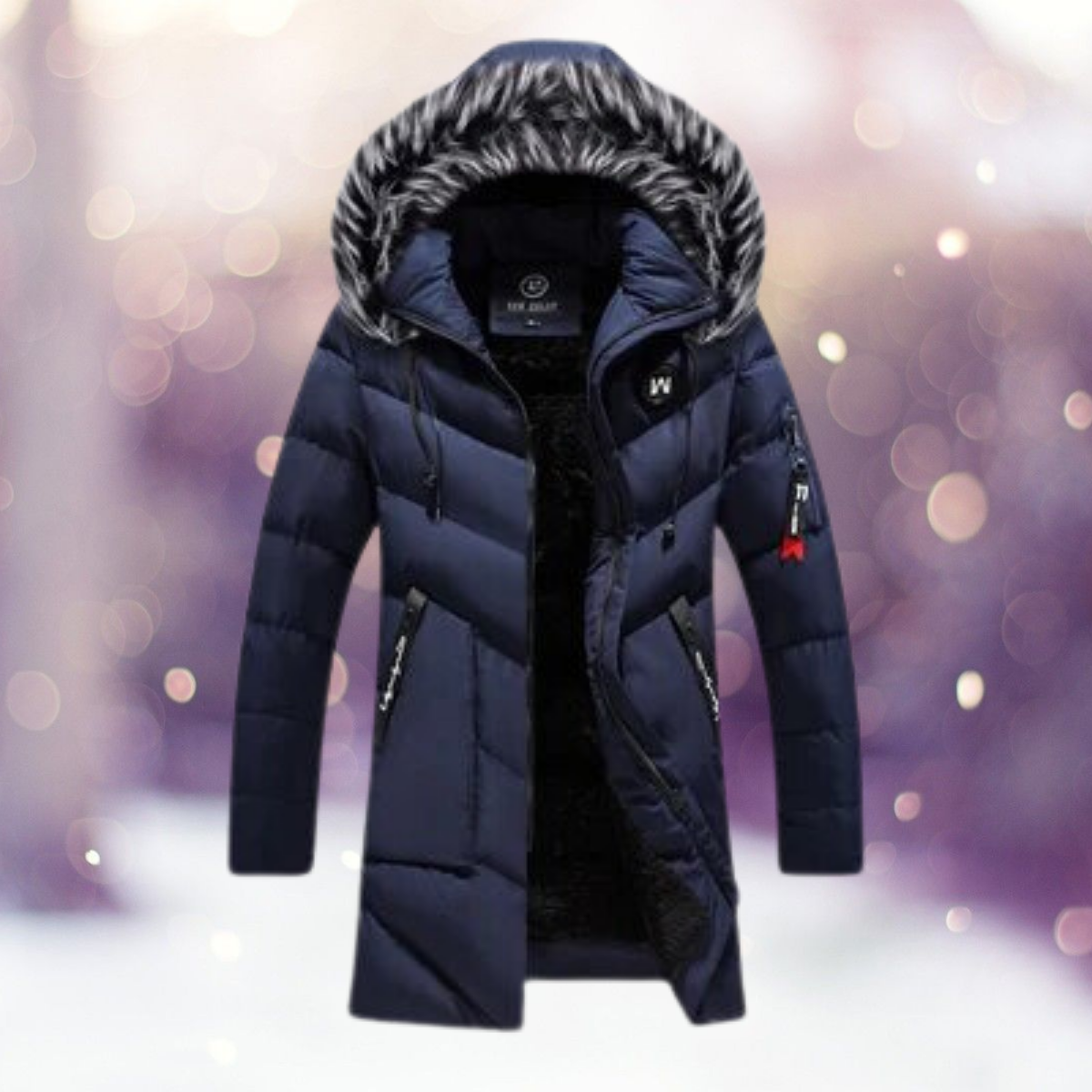 Yievelle | Pelzkragen Thermoparka Windjacke