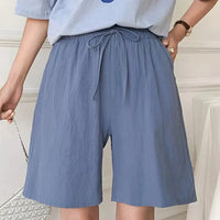 Greta | Weite Leinenhose – Grau
