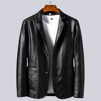 Nightfall Leather Jacket – Schwarz
