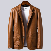 Nightfall Leather Jacket – Braun