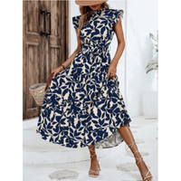 Dorothea | Damen Kleid – Blau