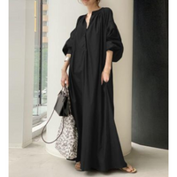 Regine | Mode Maxikleid für Damen – Schwarz