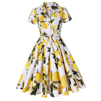 Beckett | Bedrucktes Sommerkleid Für Damen – Gelb