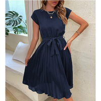 Siari | Damen Elegantes Maxikleid – Marine