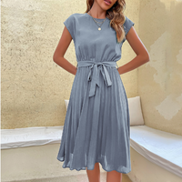 Siari | Damen Elegantes Maxikleid – Grau