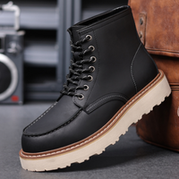 Exklusive Herren Winterstiefel – Schwarz