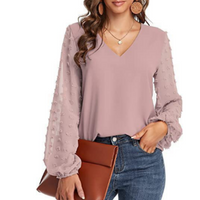 Felina | Langärmelige Damenbluse – Rosa