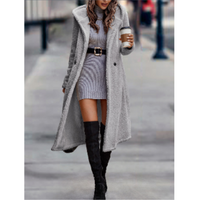 Damen Klassischer Winter Mantel | Warme – Grau
