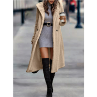 Damen Klassischer Winter Mantel | Warme – Beige