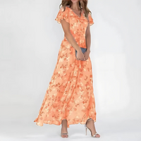 Daisy | Glamouröses, Bauchschmeichelndes Kleid – Orange