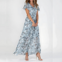 Daisy | Glamouröses, Bauchschmeichelndes Kleid – Blau