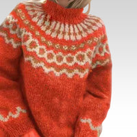 Viviana | Vintage Islandpullover – Orange